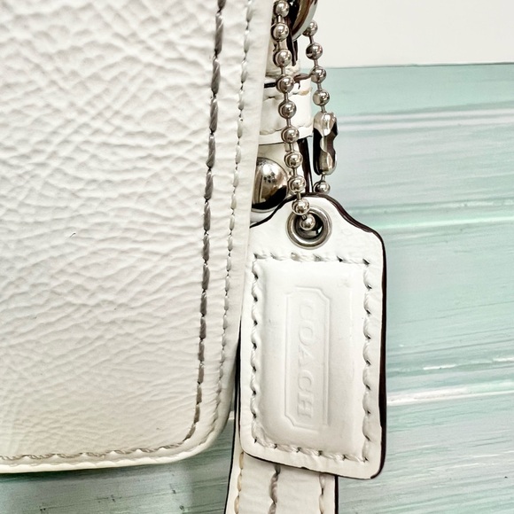 Coach White Patented Leather Clutch - Picture 3 of 12